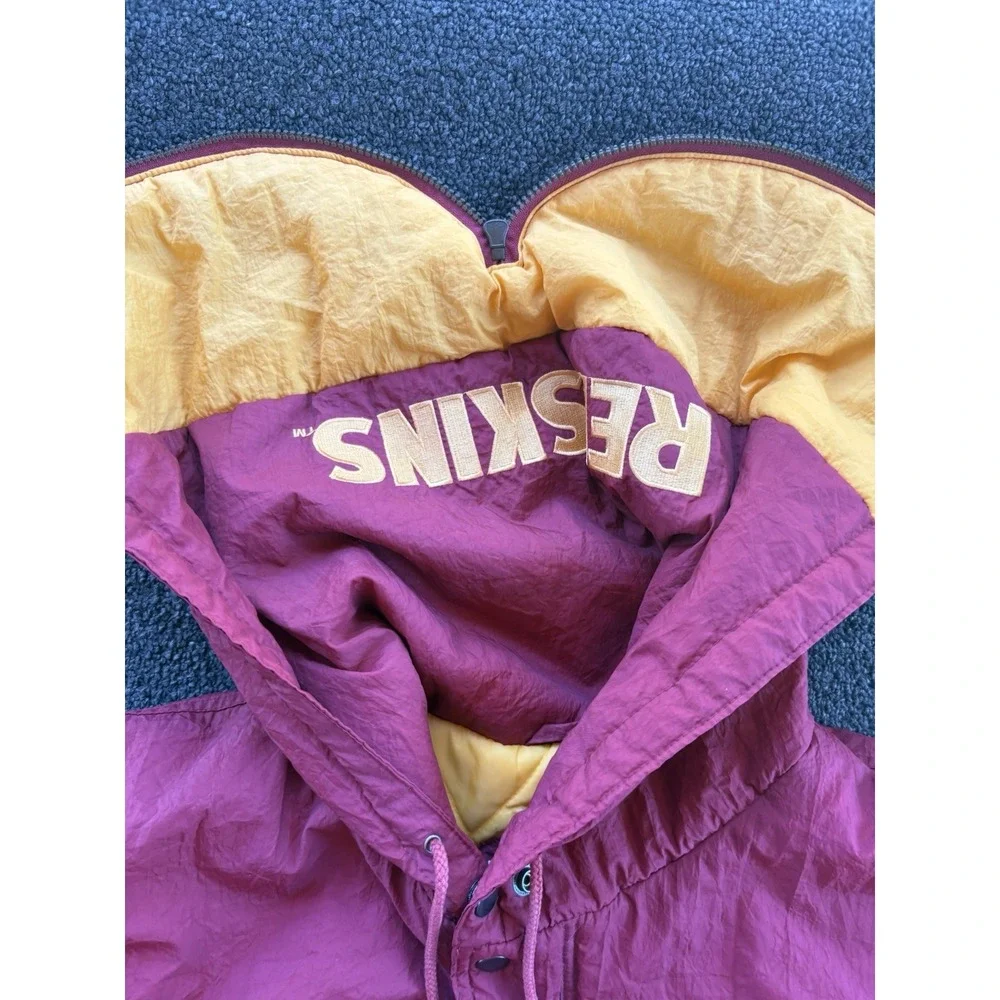 Vintage Washington Redskins Competitor Puffer Jacket XL — NFL 90s Burgundy Gold